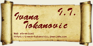 Ivana Tokanović vizit kartica